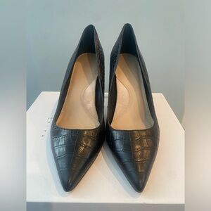 Banana Republic Black Croc-Embossed Women's Heels. 
Size 8